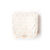An Oolie organic cotton baby blanket with the gold sprig print, a natural color with small sprigs of golden berries.