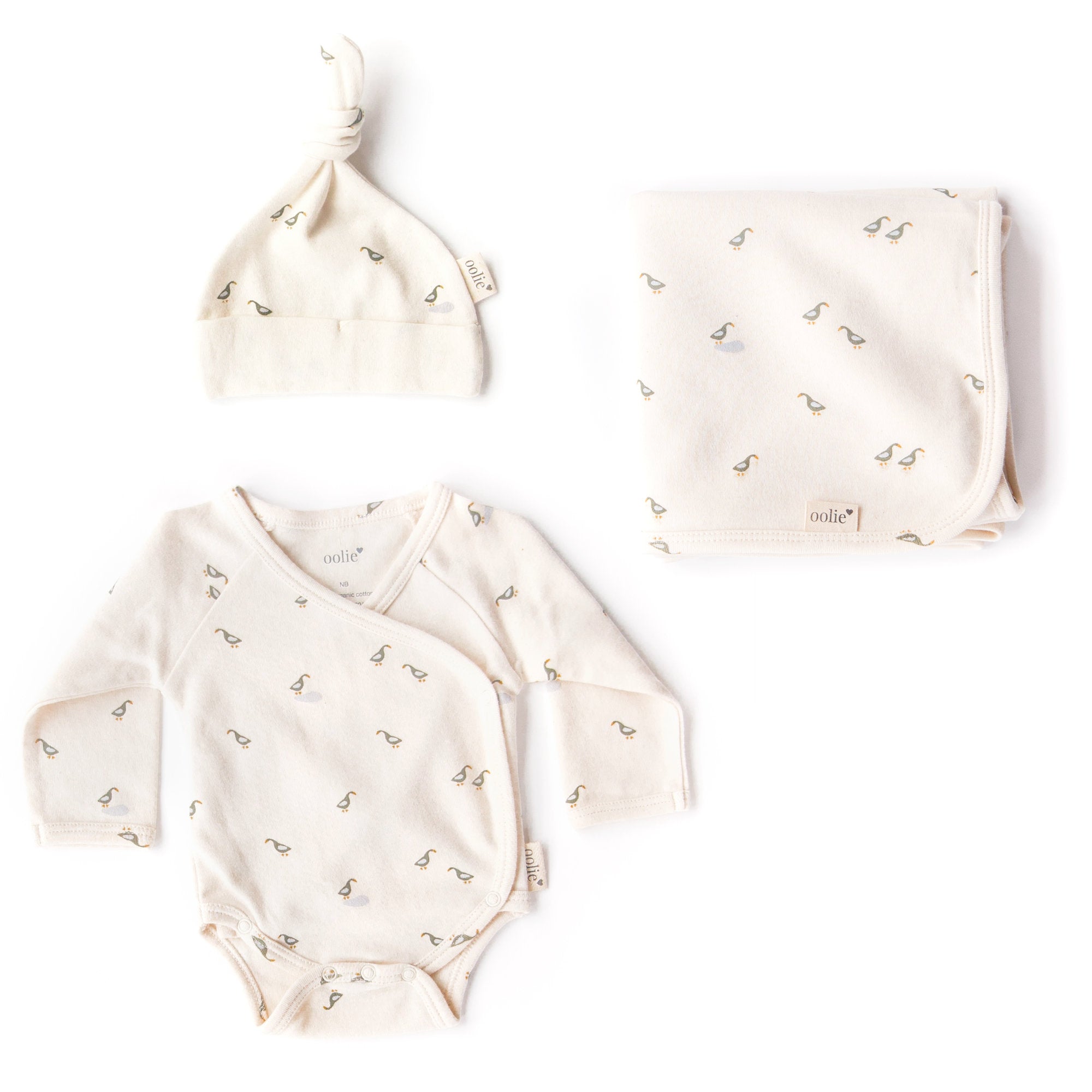 Organic Newborn Trio & Gift Bag – Runner Ducks