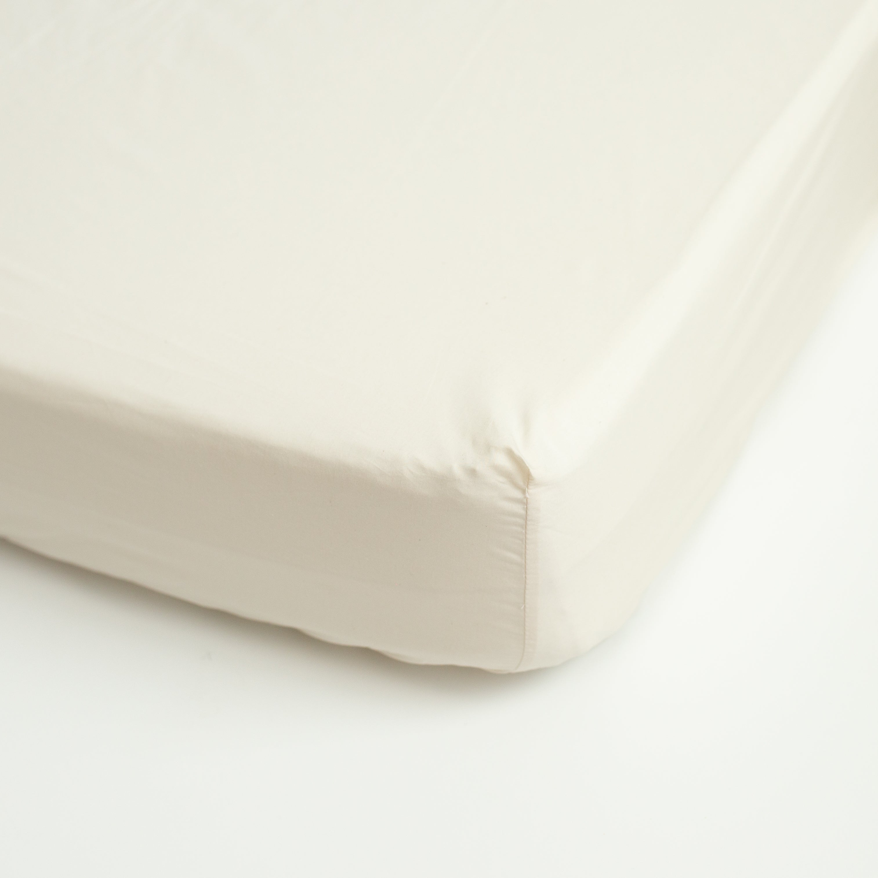 Organic Percale Extra Deep Fitted Sheet – Natural