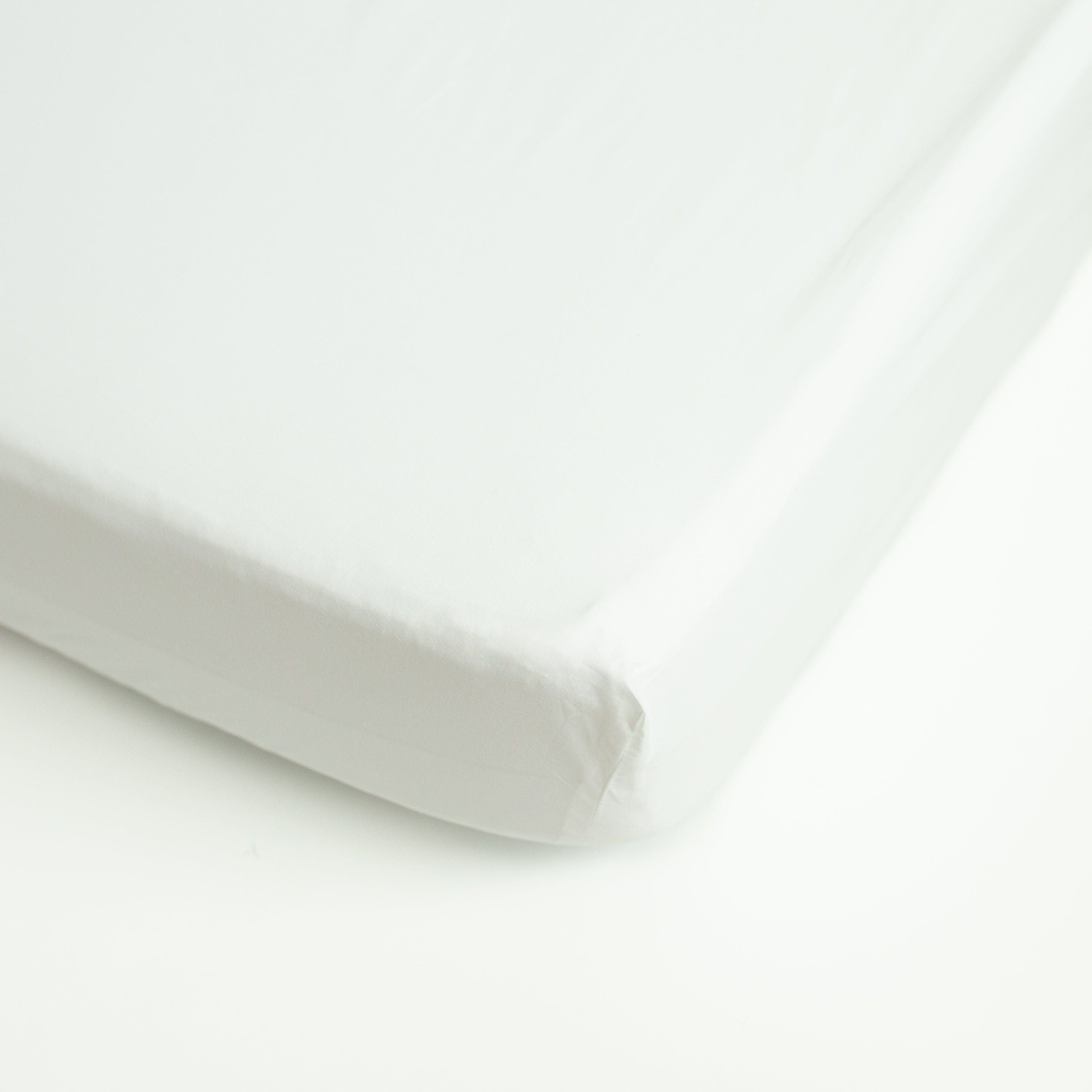 Organic Percale Extra Deep Fitted Sheet – White