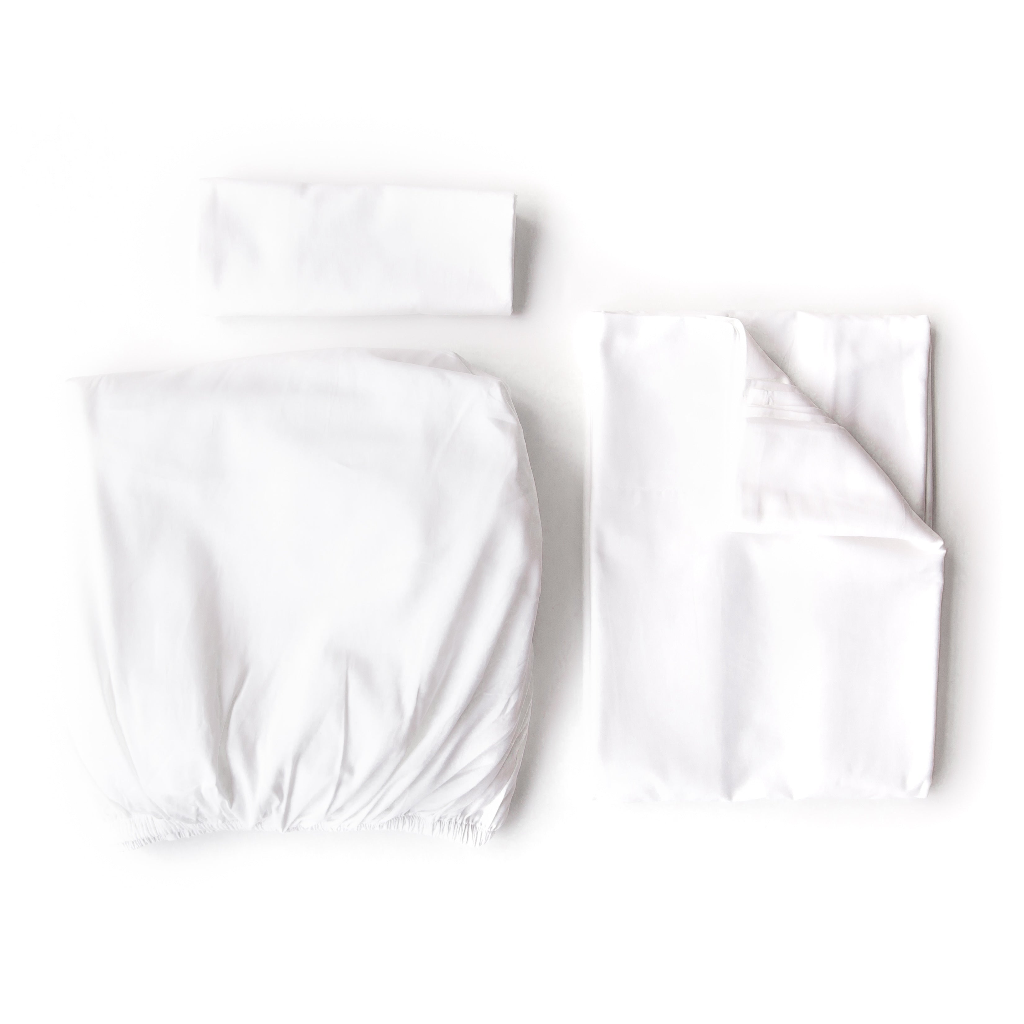 Organic Sateen Sheet Set – White